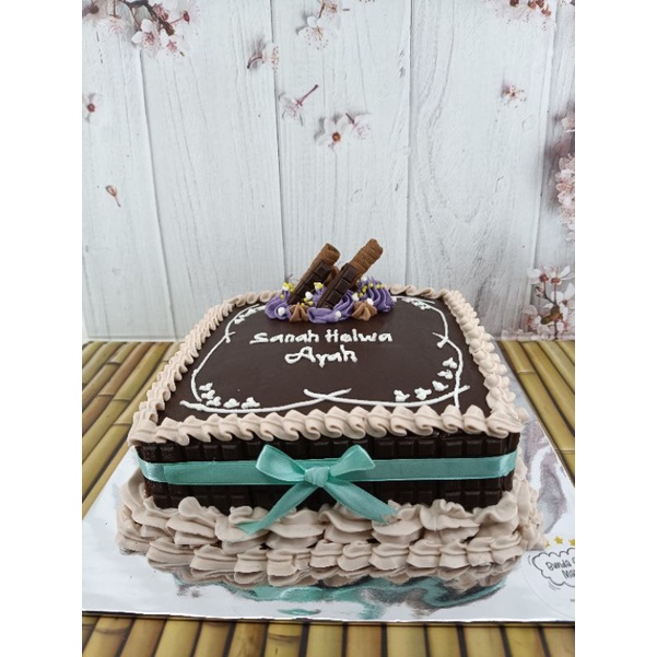 

kue ulang tahun cokelat pagar