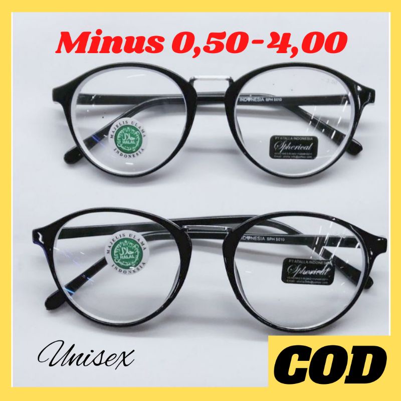 Kacamata Minus Oval Wanita 0,50 sd 4,00 Kacamata Minus Pria dan Wanita