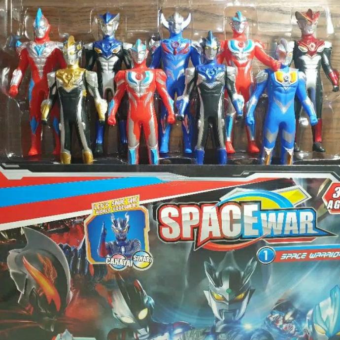 Mainan Ultraman Figure Figur Ultraman 9 Pcs Ginga Geed Hero Droiyan