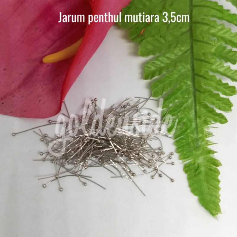 Paku pentul mutiara 3.5cm / Paku pentul aksesoris per bungkus