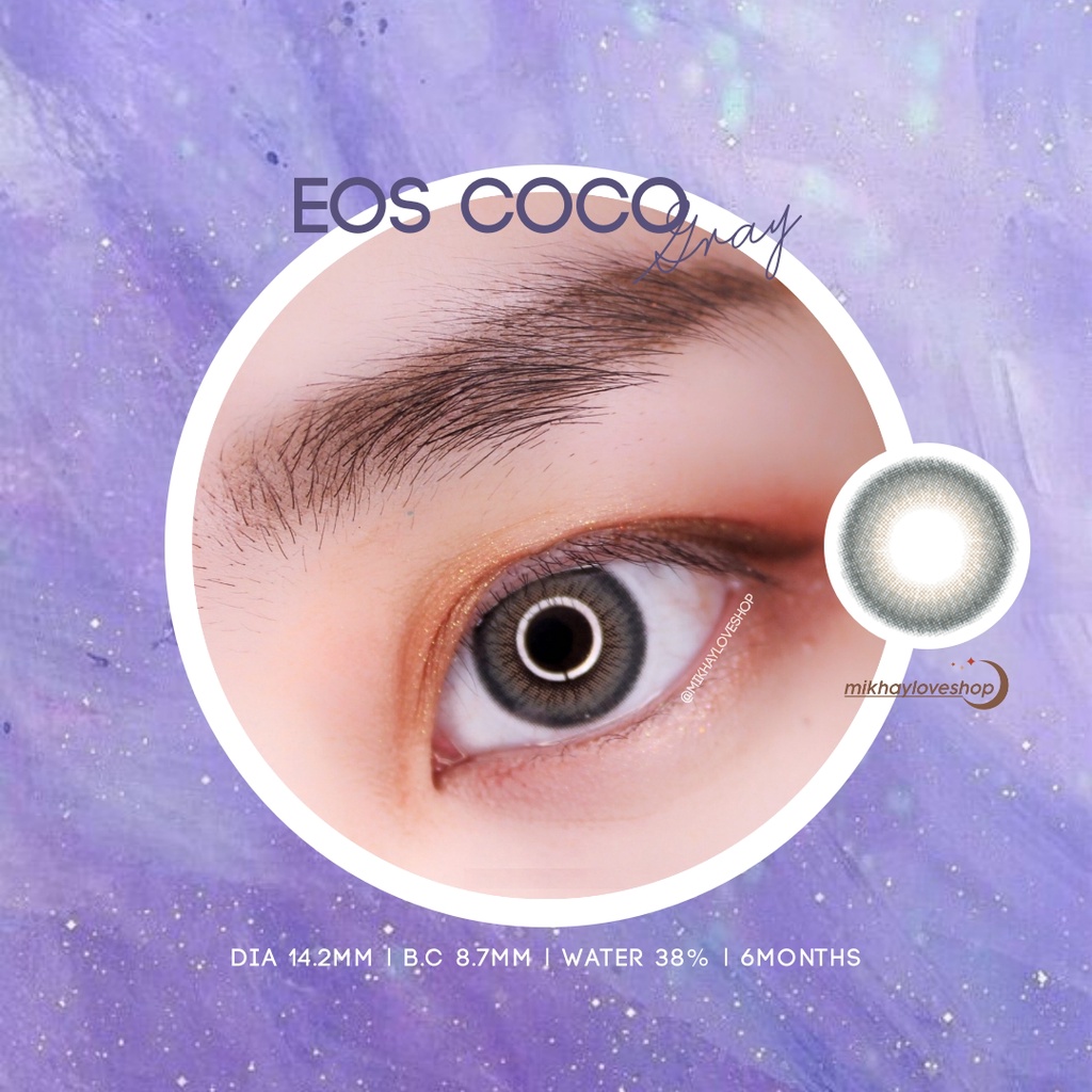 MIKHAYLOVESHOP Softlens Coco Gray (Grey) | EOS