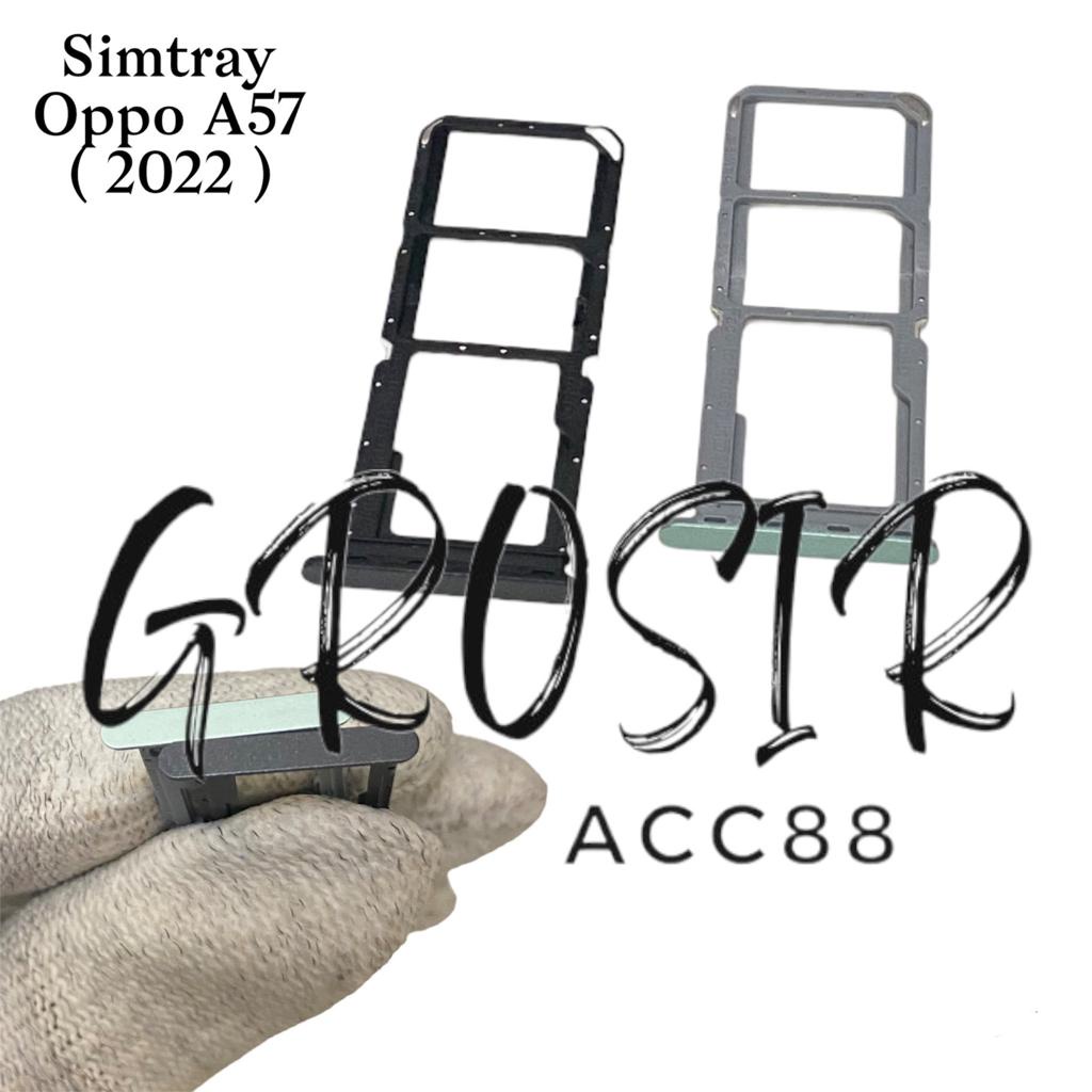 Simtray Simlock Slot Sim Dudukan Tempat Kartu Simcard Oppo A57 2022 Original