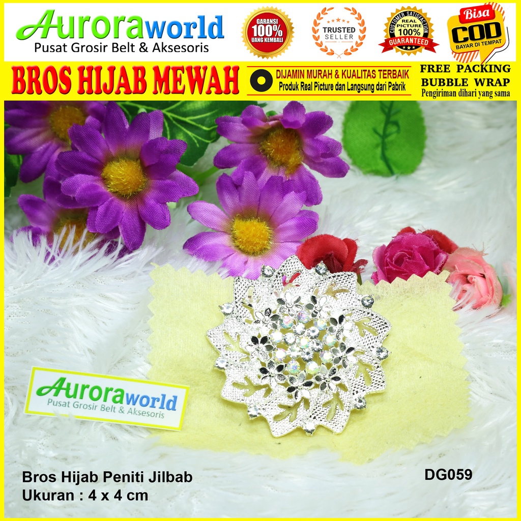 Auroraworld Bros Mutiara Bros Hijab Mewah Kualitas Super bisa COD