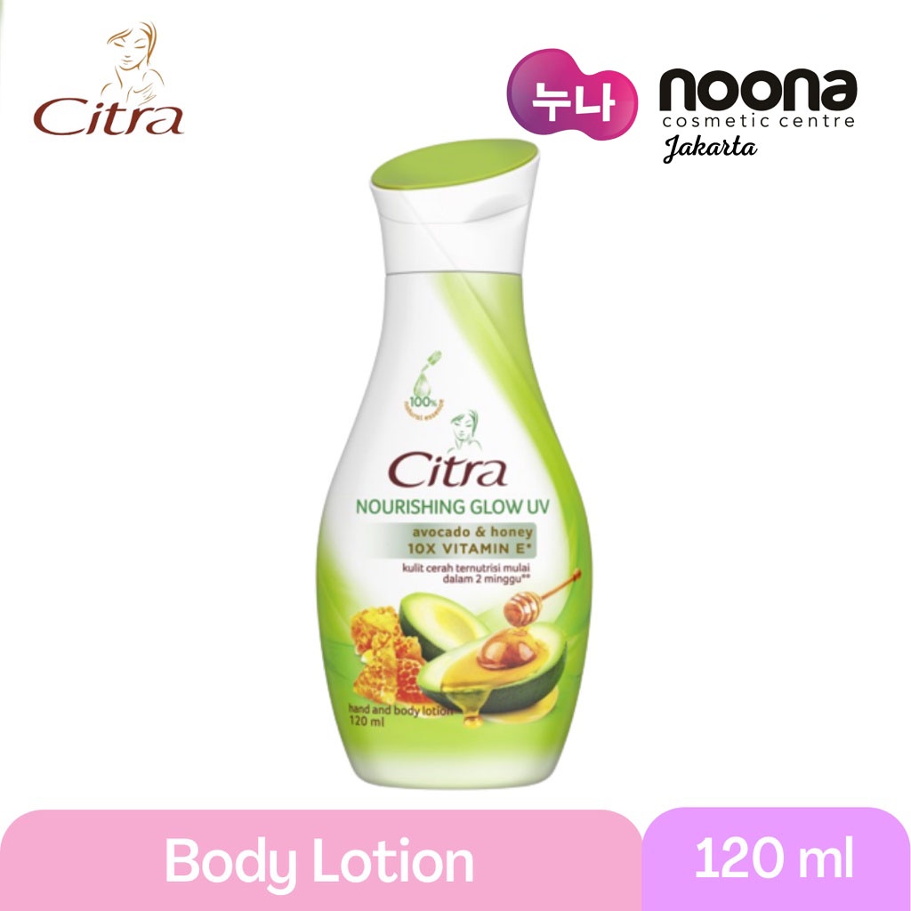 CITRA LOTION NOURISHING GLOW UV AVOCADO &amp; HONEY 120ML -NJ