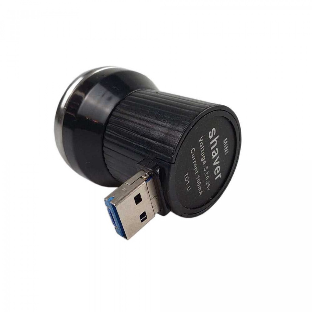 Zuober Alat Cukur Jenggot Kumis Travel Portable USB Mini Trimmer
