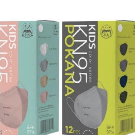 Masker Medis KN95 POKANA Size Anak Kids Varian Warna t-toserbaarrayyan