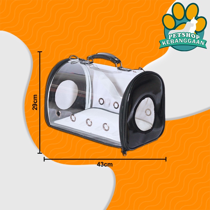 Tas Ransel Astronot Kucing Anjing Transparan Capsule Aksesoris