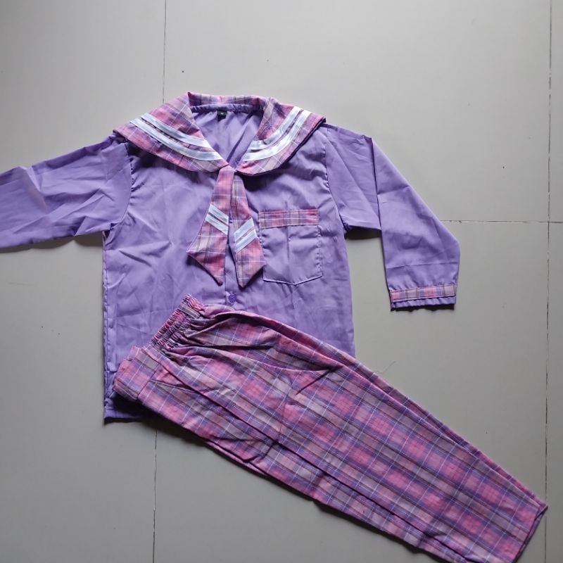 Seragam Anak TK/PAUD Anak Laki-Laki Warna Ungu