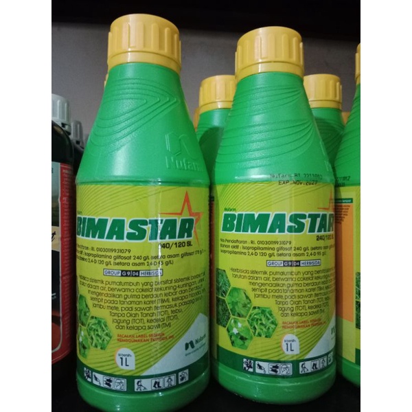 Jual Herbisida Sistemik Purna Tumbuh Bimastar 240 120SL 1 Liter