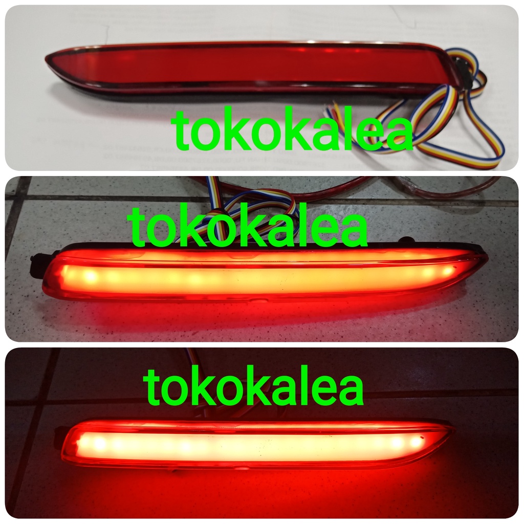 Lampu led reflektor mata kucing bumper belakang mobil toyota innova lama new grand model cob
