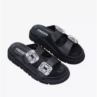 STACCATO 10968-005 WOMAN Flats 100% Original Sandal Wanita