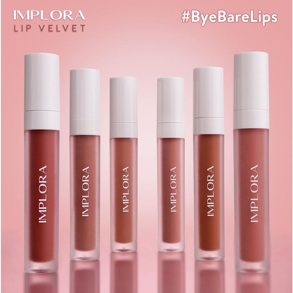 Implora Lip Velvet | Lip Cream Velvet Matte Implora | Lip Matte Tahan Lama Implora
