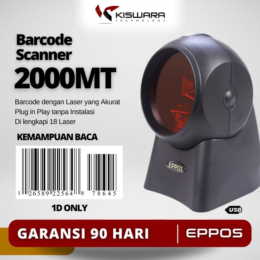 Omni Barcode Scanner 1D EP2000MT