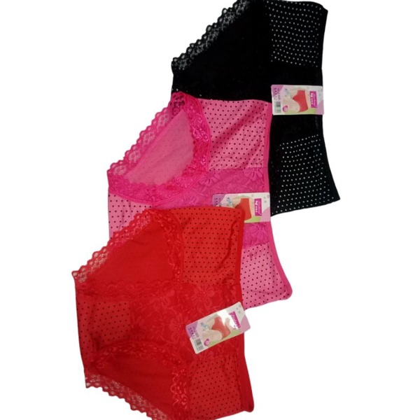 Lover.Fashion Celana Dalam Wanita Misslily Renda Brukat (3368)