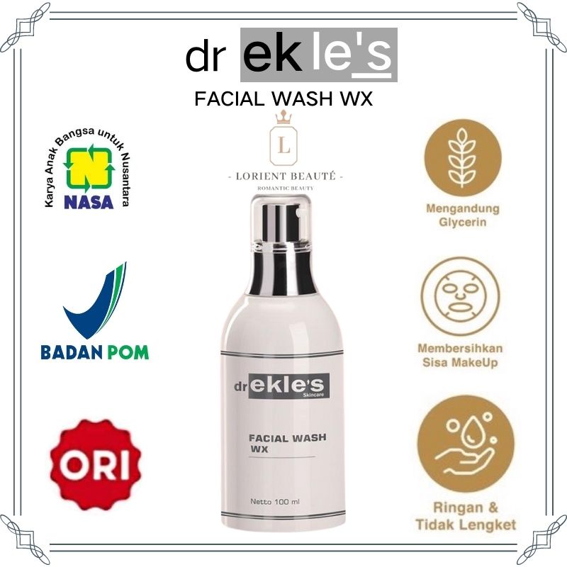 FACIAL WASH WX PREMIUM 120ml | dr EKLES SKINCARE | EKLES CLINIC FACIAL WASH WX PREMIUM 120ml | dr EK