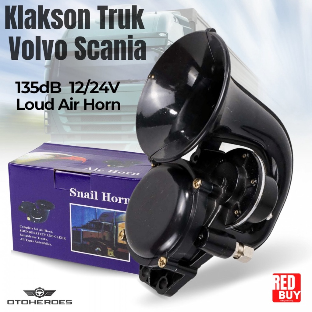 Klakson Keong Truk Scania Volvo Loud air Horn 135dB DL35