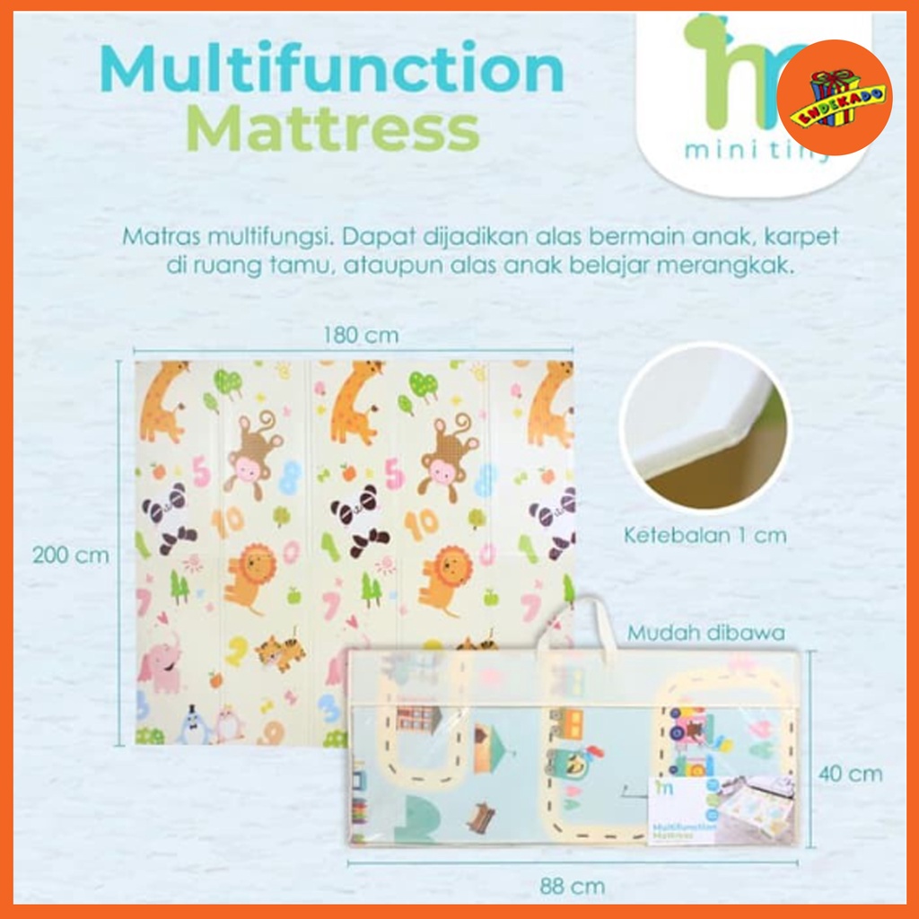 MINITINY Multifunction Mattress Playmat 180 x 200 cm - Matrass Lipat