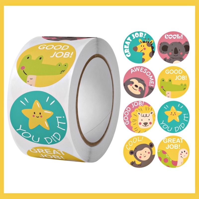 

[ BUKAN 1 ROLL!!!! ] Sticker Pujian / Sticker Penyemangat / Stiker Lucu / Stiker Motif