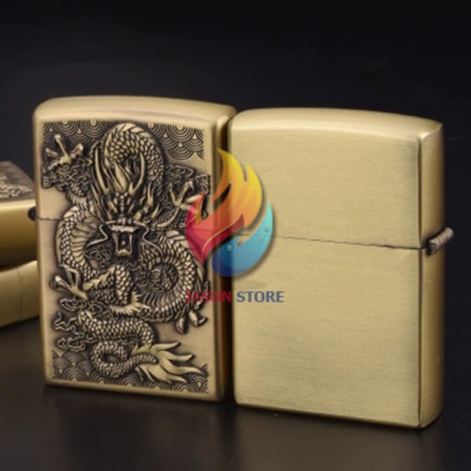 BISA COD! Korek api Zippo Motif Naga 1509 / Korek Zippo / Zippo Minyak