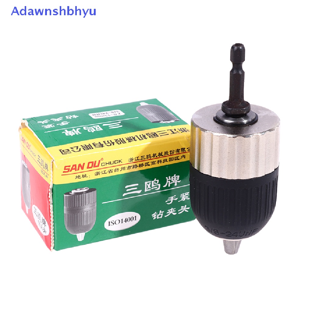 Adhyu 2-13mm Clamping Range Self-locking Keyless Bor Listrik Chuck Driver Alat ID