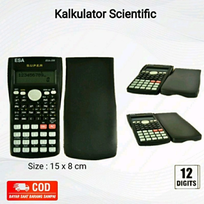 

BIG SALE Kalkulator Scientific School Murah 12 Digit Sin Cos Calculator Kantor