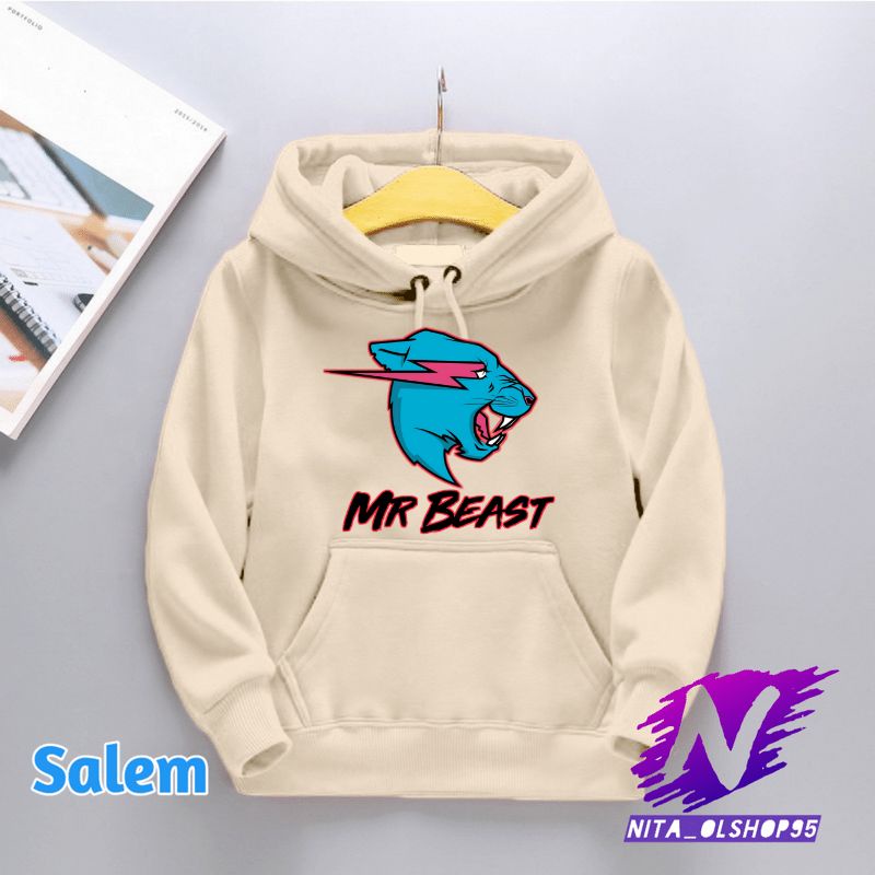 jaket hoodie anak mr beast youtuber no1