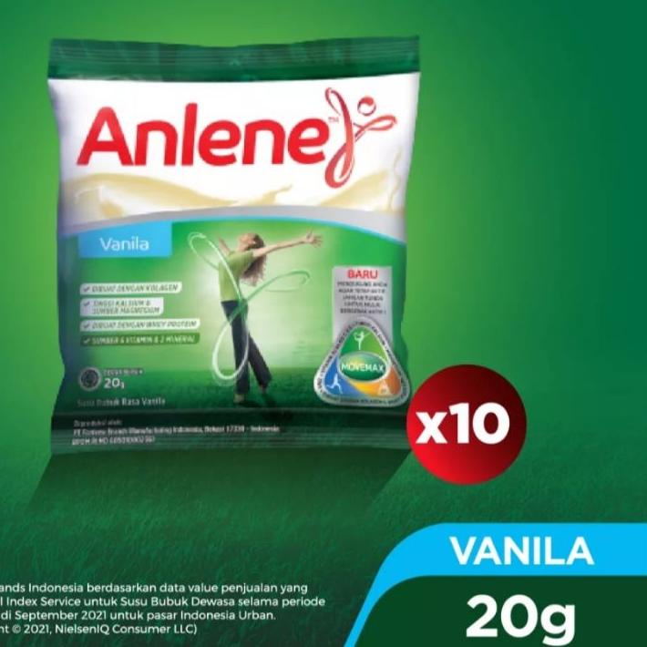 

ANLENE SACHET VANILLA 20gr x 10 pcs