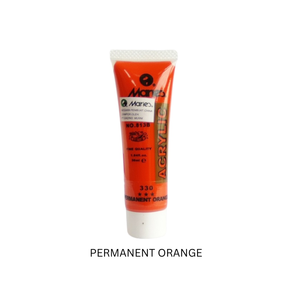 

Cat Akrilik Maries - Permanent Orange - Cat Acrylic Maries Permanent Orange 30ML - Maries Acrylic Paint 30ML (Cat Akrilik)
