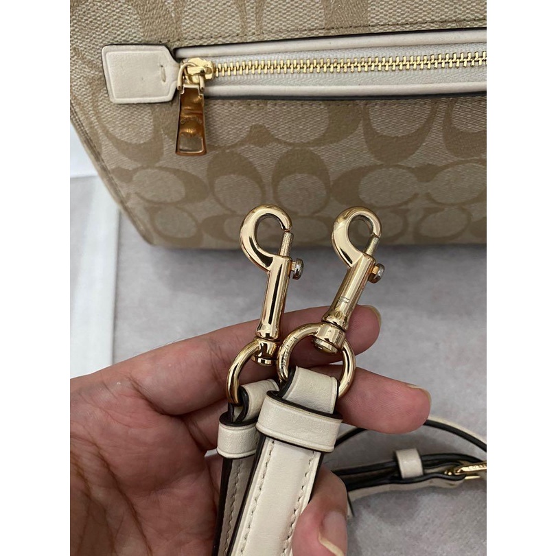 Coach Rowan Satchel In Signature Canvas F83607