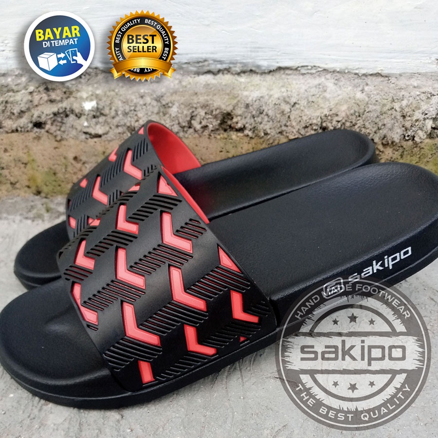 PROMO 12.12 BIRTHDAY SALE !! SANDAL DISTRO PRIA DEWASA SLOP TERBARU TRENDI NYAMAN DIPAKAI / SANDAL KARET PILON RINGAN TAHAN AIR  UNTUK KAMAR MANDI / SAKIPO