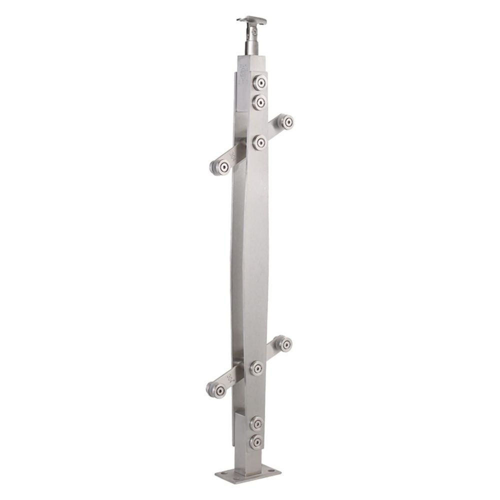 Tiang Railing Tangga Kaca Sus 201 Railing Tangga Stenlis Premium High Grade Material Kokoh