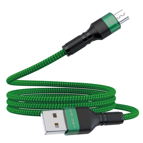 LOG ON KABEL CHARGER MICRO USB 3A LOG ON MAXIMUS QUALCOMM 4+ LO-CB69 KABEL DATA CABLE SUPPORT FAST CHARGING