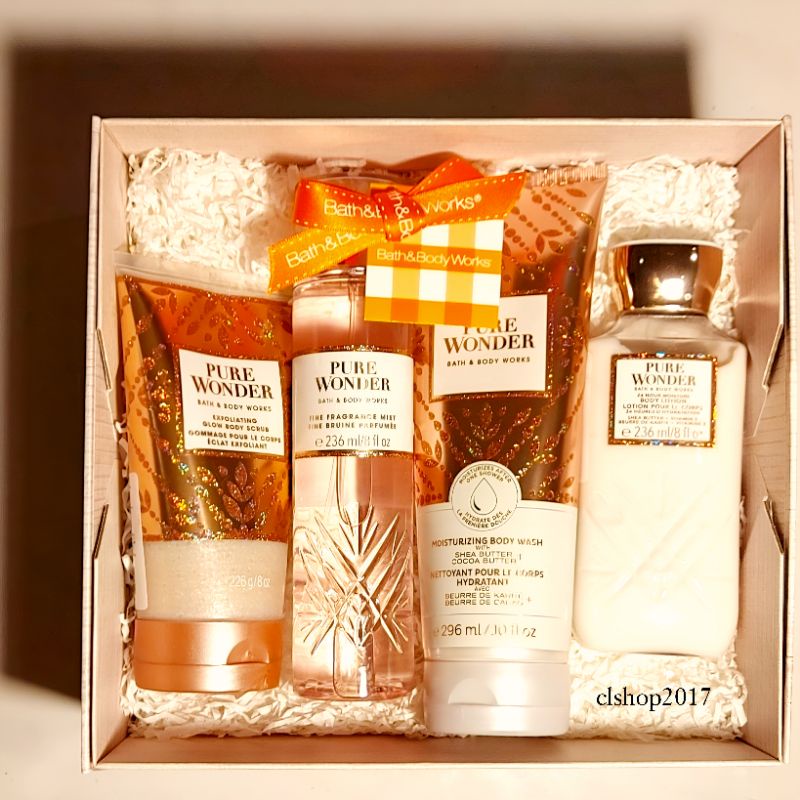 BBW PURE WONDER GIFT SET PAKET BATH &amp; BODY WORKS