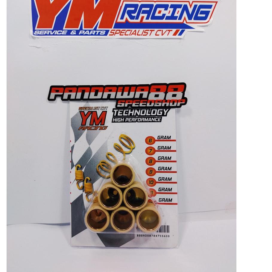 ↓➺✹ Roller 1set (6pcs) YM RACING Beat Karbu/Beat FI/Beat ESP/Genio/Vario110/Scoopy Karbu/Scoopy FI/S