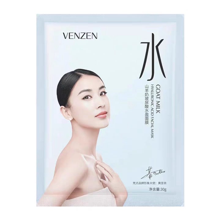 Veze Goat Milk Sheet Mask Hyaluronic Acid Facial Mask 30gram LS