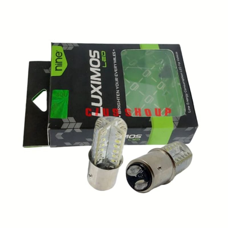 NINE LUXIMOS S25 JELY 48 MATA LED MODE KEDIP LAMPU STOP REM MOTOR DAN MOBIL MODE KEDIP