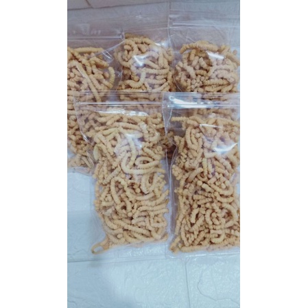 snack ulat sutra homemade halal/makanan ringan,gurih