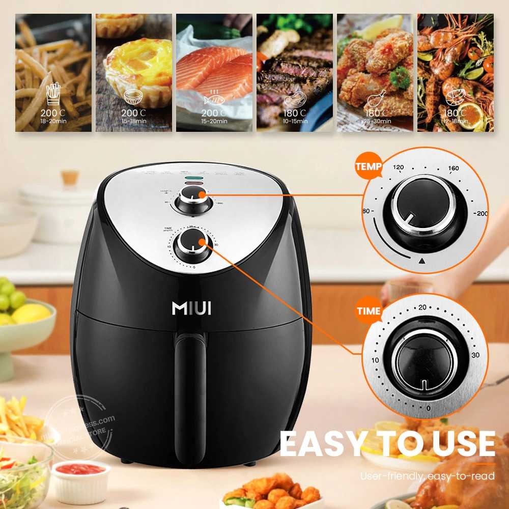 MIUI Air Fryer Mesin Penggoreng Tanpa Minyak 5 L Button Ver. - AF-01