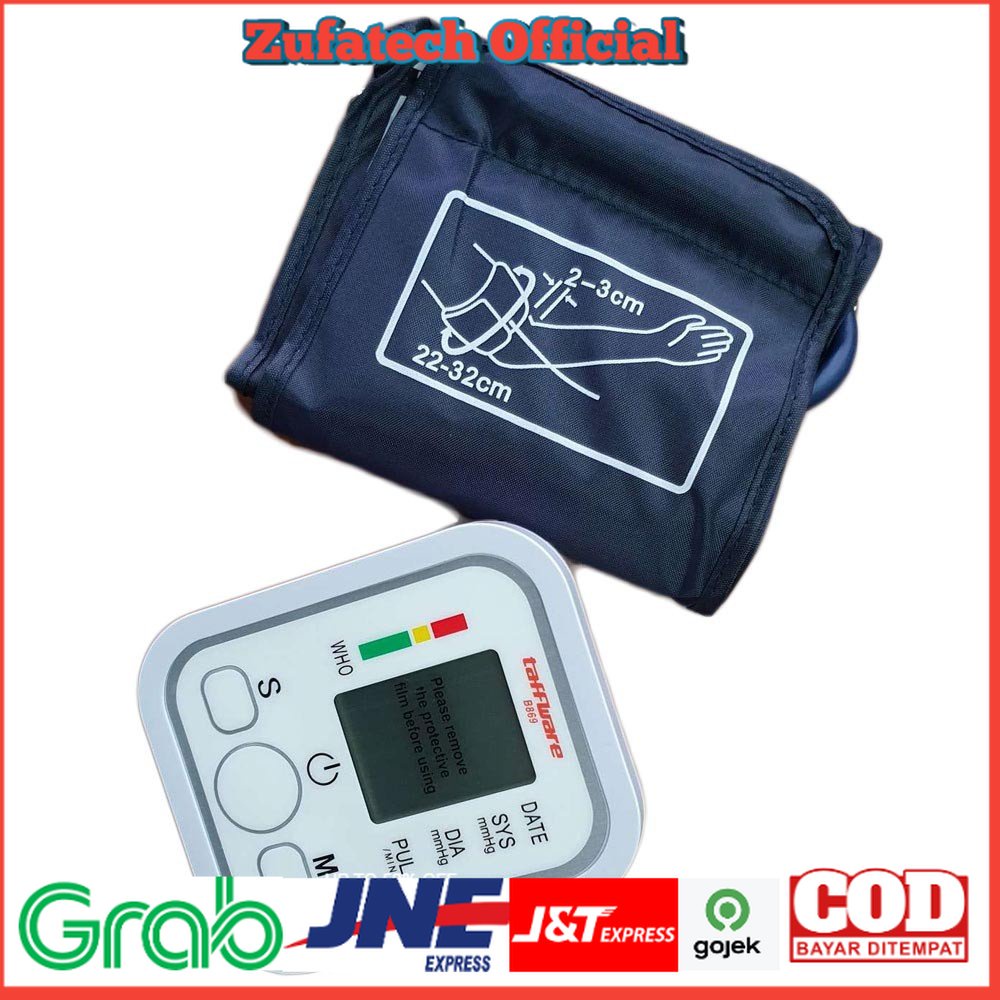 TaffOmicron Pengukur Tekanan Darah Electronic Sphygmomanometer with Voice - B869 - White