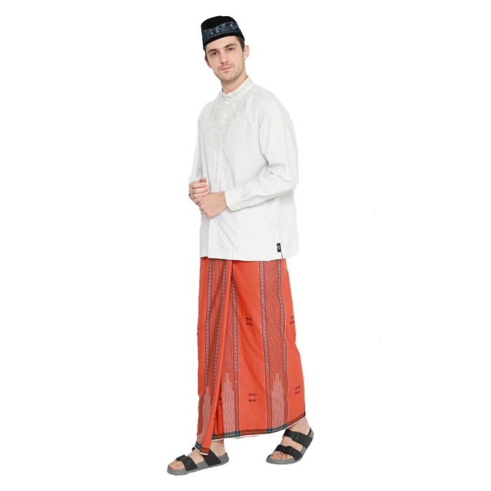 Sarung ATLAS Premium 790 Songket Special Orange