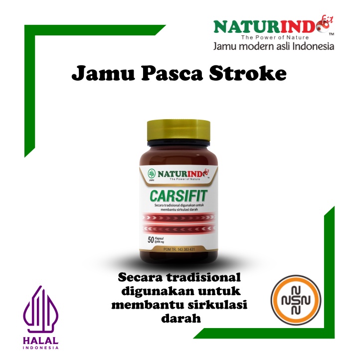 Obat Herbal Pasca Stroke, Dan Penyembuhan Stroke -Naturindo- Carsifit