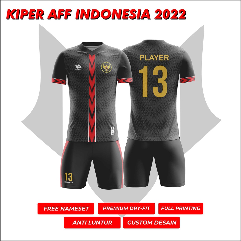 Custom Jesey Setelan Set Celana Kiper Timnas indonesia AFF 2022 Terbaru