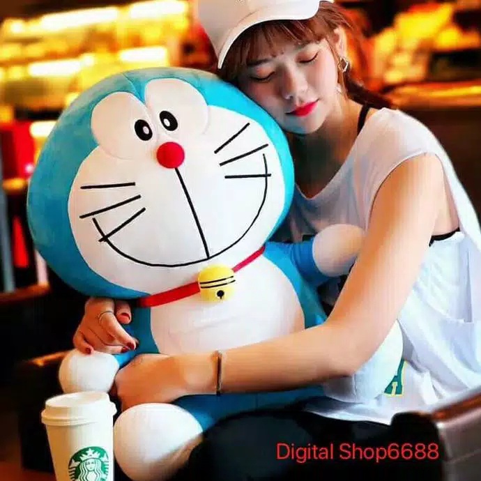 BONEKA DORAEMON JUMBO 1 Meter GIANT untuk kado ulang tahun anak pacar teman laki perempuan pria wani