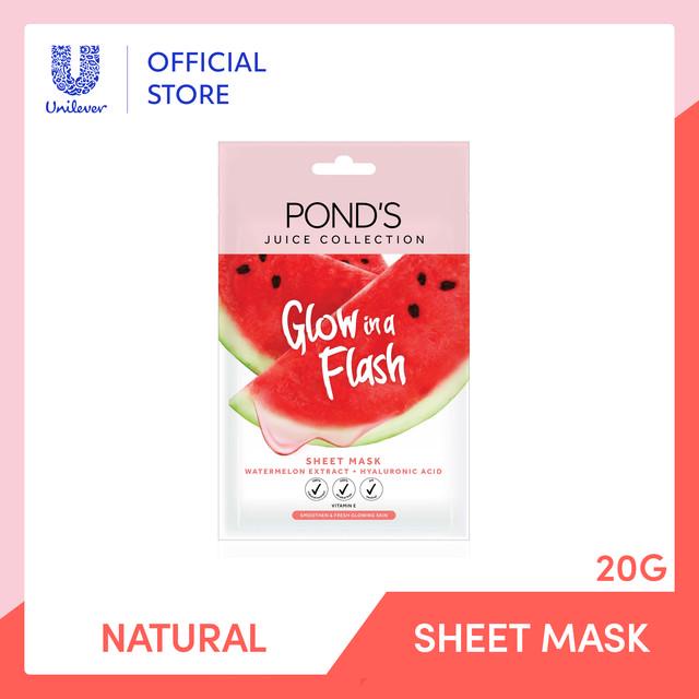 Pond's Juice Collection Sheet Mask Watermelon / Orang Nectar / Aloevera Extract - Ponds sheetmask / masker wajah