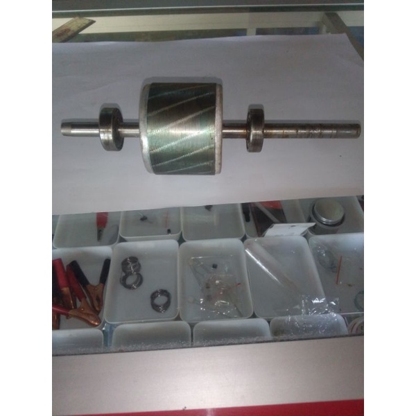 as rotor lengkap dengan bearings ORI copotan dari pompa air panasonic 125watt
