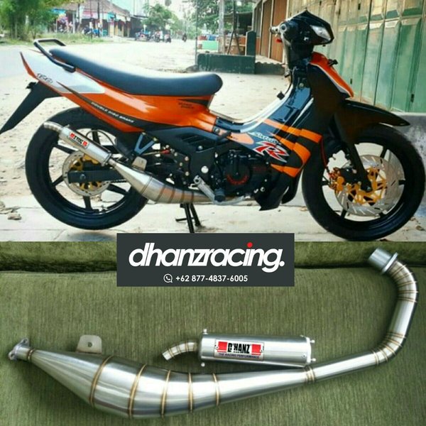 KNALPOT SATRIA 2 TAK LUMBA DHANZ RACING VS 1 KOLONG SAMPING