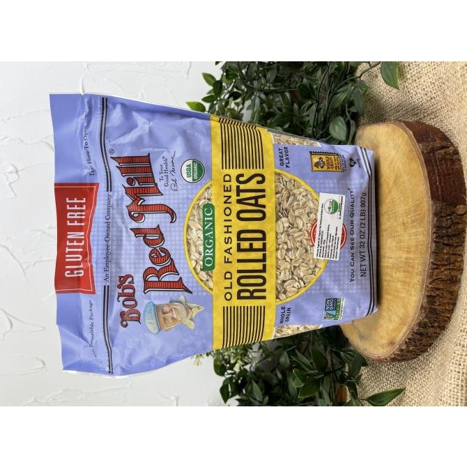 

Bob'S Red Mill Organic Gluten Free Old Fashioned Rolled Oats 907 Gram Menu Sarapan