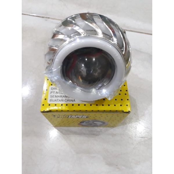 (Proji mini)lampu depan utama Proji mini angel merah-biru  all motor
