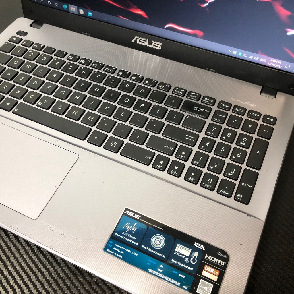 ASUS X550LC intel Core i5 DUAL VGA NVIDIA GeForce Ram 8GB HDD 500GB -Windows 10