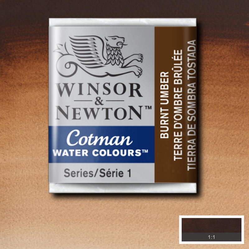 

COTMAN WATERCOLOUR HALF PAN BURNT UMBER WINSOR & NEWTON